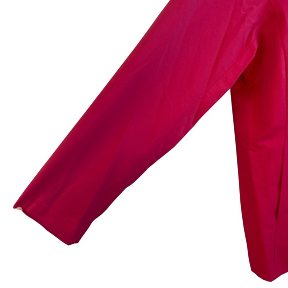 Eileen Fisher Pink Jacket Cotton Nylon Blend Italian Fabric Women's Size Med - Picture 5 of 12